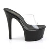 ASPIRE-601 Plateau Pantoletten Transparent/Schwarz von Pleaser – Ansicht 5