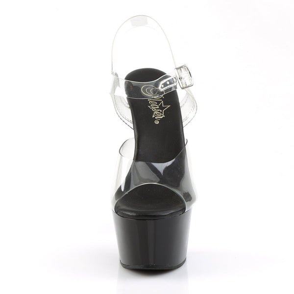 ASPIRE-608 Plateau Sandaletten Schwarz von Pleaser – Ansicht 2