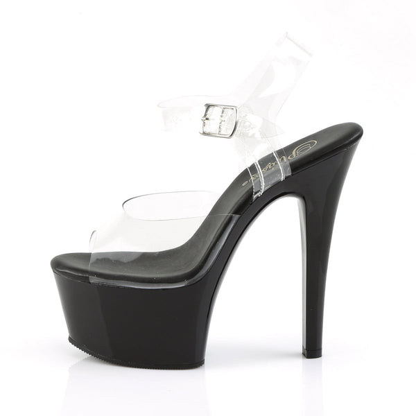 ASPIRE-608 Plateau Sandaletten Schwarz von Pleaser – Ansicht 3
