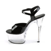 ASPIRE-609 Plateau Sandaletten Transparent/Schwarz von Pleaser – Ansicht 3