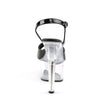ASPIRE-609 Plateau Sandaletten Transparent/Schwarz von Pleaser – Ansicht 4