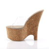 BEAU-601 Plateau Pantoletten Kork von Pleaser – Ansicht 3