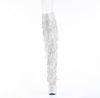 BEJEWELED-3019C-RSF- Overkneestiefel Plateaustiefel Silber von Pleaser – Ansicht 2
