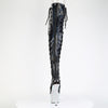 BEJEWELED-3052HG-7 OVERKNEE Plateau Stiefel - Schwarz Lack Holo Effekt von Pleaser – Ansicht 4