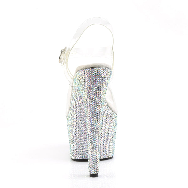 BEJEWELED-708DM Plateau Sandaletten schwarz von Pleaser – Ansicht 4