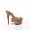 BEJEWELED-712RS Sandalette Plateauschuh Bronze Glitzer von Pleaser – Ansicht 5