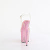 BEJEWELED-808RRS - Plateau High Heel Sandaletten - Rosa mit Strass von Pleaser – Ansicht 4