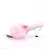 BELLE-301F Pantoletten Baby Pink von Fabulicious – Ansicht 3