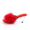 BELLE-301F Pantoletten Rot von Fabulicious – Ansicht 3