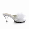 BELLE-301F Pantoletten Weiß von Fabulicious – Ansicht 5