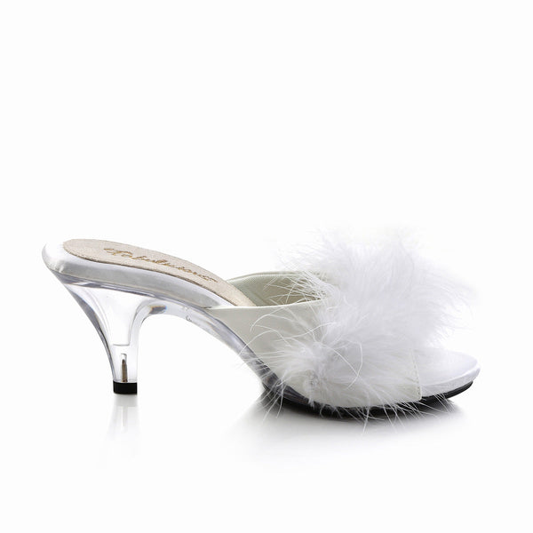 BELLE-301F Pantoletten Weiß von Fabulicious – Ansicht 5