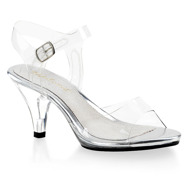 BELLE-308 Sandaletten Transparent von Fabulicious