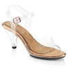 BELLE-308 Plateau Sandaletten schwarz von Fabulicious