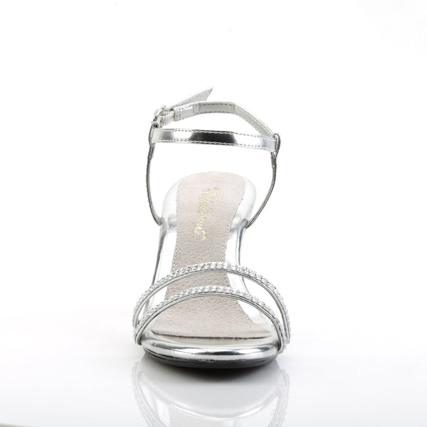 BELLE-316 Sandaletten Silber Glitzer von Fabulicious – Ansicht 2