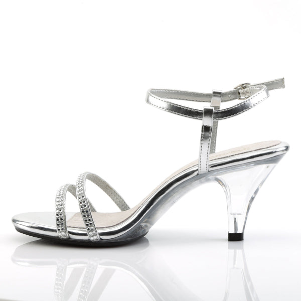 BELLE-316 Sandaletten Silber Glitzer von Fabulicious – Ansicht 3