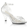 BELLE-330RS Sandaletten Transparent von Fabulicious