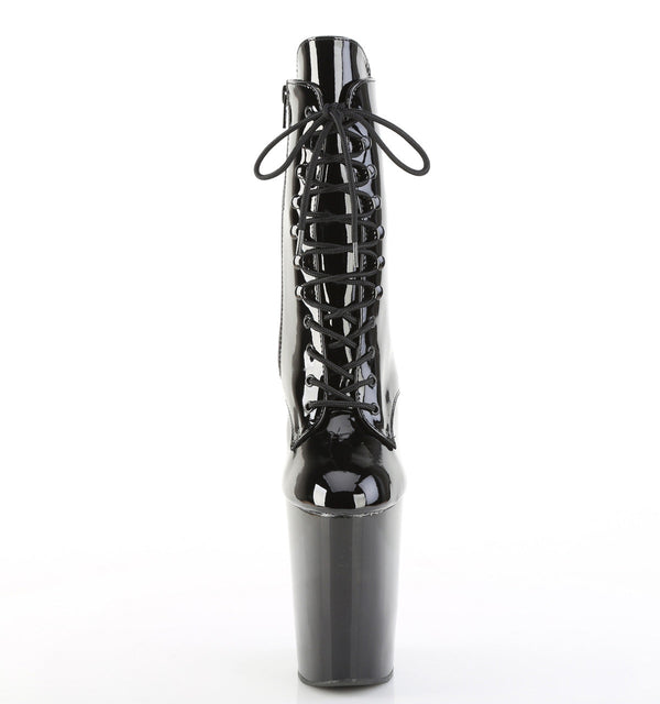 BEWITCHED-1020 Plateau Stiefeletten - Schwarz Lack von Pleaser – Ansicht 2