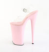 BEYOND-008 Plateau Sandaletten Transparent/Rosa von Pleaser – Ansicht 3
