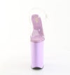BEYOND-008 Plateau Sandaletten Transparent/Lila von Pleaser – Ansicht 2