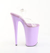 BEYOND-008 Plateau Sandaletten Transparent/Lila von Pleaser – Ansicht 5