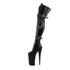 BEYOND-3028 Plateau Overknee Stiefel Schwarz von Pleaser – Ansicht 3