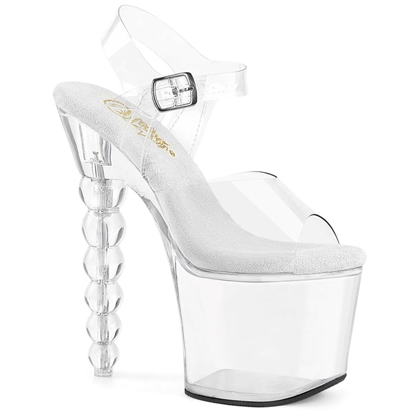 BLISS-708 - Plateau High Heel Sandaletten - Transparent von Pleaser