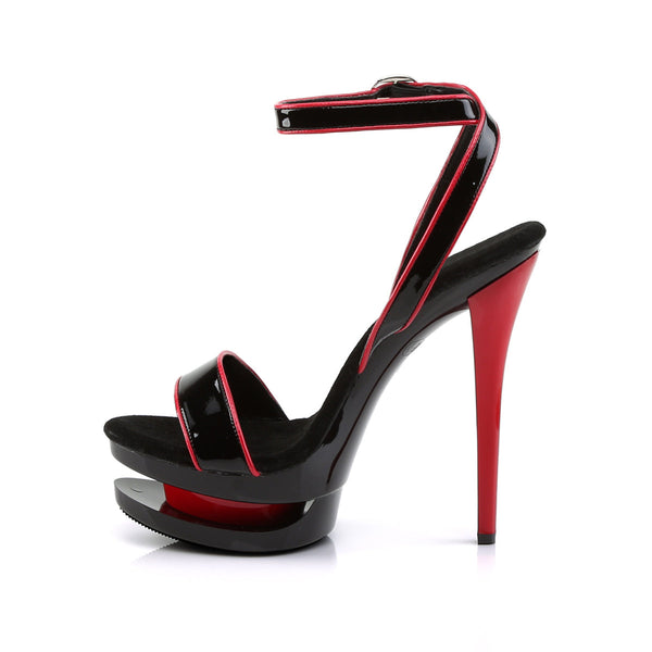 BLONDIE-631-2 Plateau Sandaletten zweifarbig von Pleaser – Ansicht 3