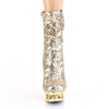 BLONDIE-R-1009 Plateau Stiefeletten - Gold von Pleaser – Ansicht 2