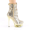 BLONDIE-R-1009 Plateau Stiefeletten - Gold von Pleaser – Ansicht 5