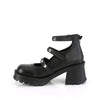 BRATTY-30 Plateau Schuhe Schwarz Matt von DemoniaCult – Ansicht 3