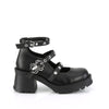 BRATTY-30 Plateau Schuhe Schwarz Matt von DemoniaCult – Ansicht 5