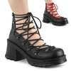BRATTY-32 Plateau Schuhe Schwarz Matt von DemoniaCult