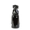 CAMEL-103 Pleateau Sandaletten Schwarz Lack von DemoniaCult – Ansicht 4