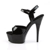 CAPTIVA-609 Plateau Sandaletten Schwarz Strass von Pleaser – Ansicht 3