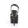 CAPTIVA-609 Plateau Sandaletten Schwarz Strass von Pleaser – Ansicht 4