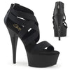 CAPTIVA-669 Plateau Sandaletten Schwarz Strass von Pleaser