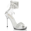 CHIC-47 - Sandaletten - Silber mit Strass von Fabulicious