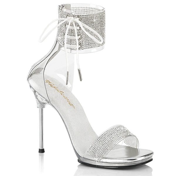 CHIC-47 - Sandaletten - Silber mit Strass von Fabulicious
