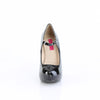 CHLOE-02 Plateau Pumps Lack Schwarz von Pleaser Pink Label – Ansicht 2