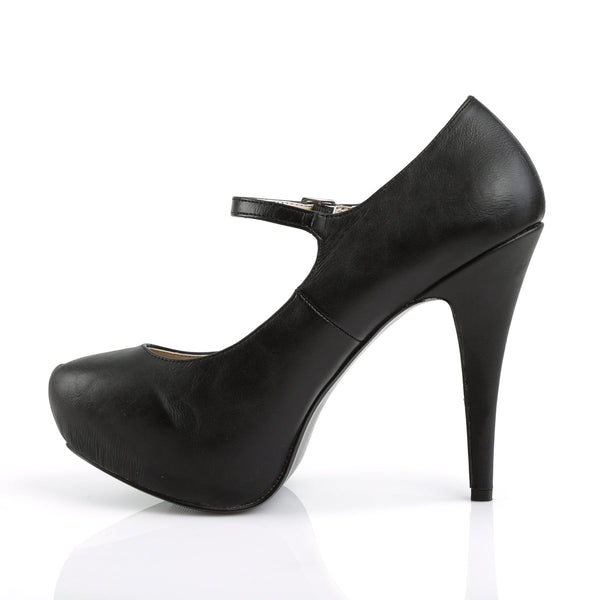 CHLOE-02 Plateau Pumps Schwarz von Pleaser Pink Label – Ansicht 3