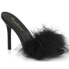 CLASSIQUE-01F Pantoletten - Schwarz von Fabulicious