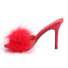 CLASSIQUE-01F Pantoletten Rot von Fabulicious – Ansicht 3