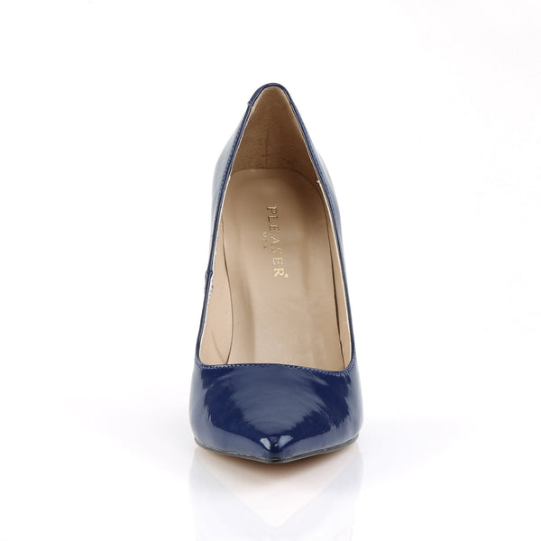 CLASSIQUE-20 Pumps Navy Blue Patent von Pleaser – Ansicht 2