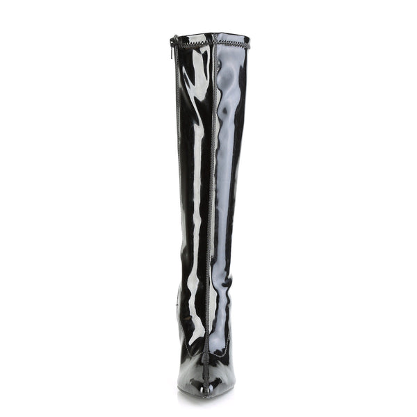CLASSIQUE-2000 Stiefel Lack Schwarz von Pleaser – Ansicht 2