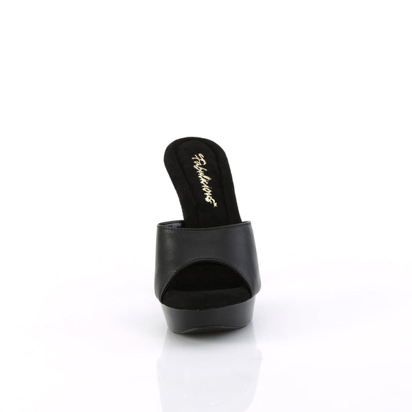 COCKTAIL-501L Plateau Pantoletten Schwarz von Fabulicious – Ansicht 2