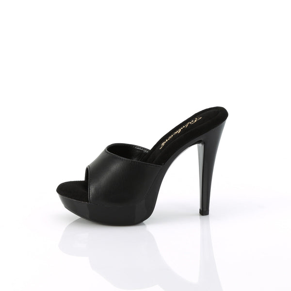 COCKTAIL-501L Plateau Pantoletten Schwarz von Fabulicious – Ansicht 3