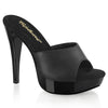 COCKTAIL-501L Plateau Pantoletten Schwarz von Fabulicious