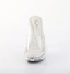 COCKTAIL-501RSI Plateau Pantoletten Glitzer Silber von Fabulicious – Ansicht 2