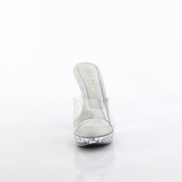 COCKTAIL-501SDT Plateau Pantoletten Transparent von Fabulicious – Ansicht 2