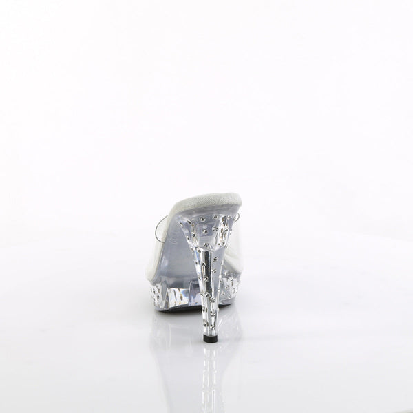 COCKTAIL-501SDT Plateau Pantoletten Transparent von Fabulicious – Ansicht 4